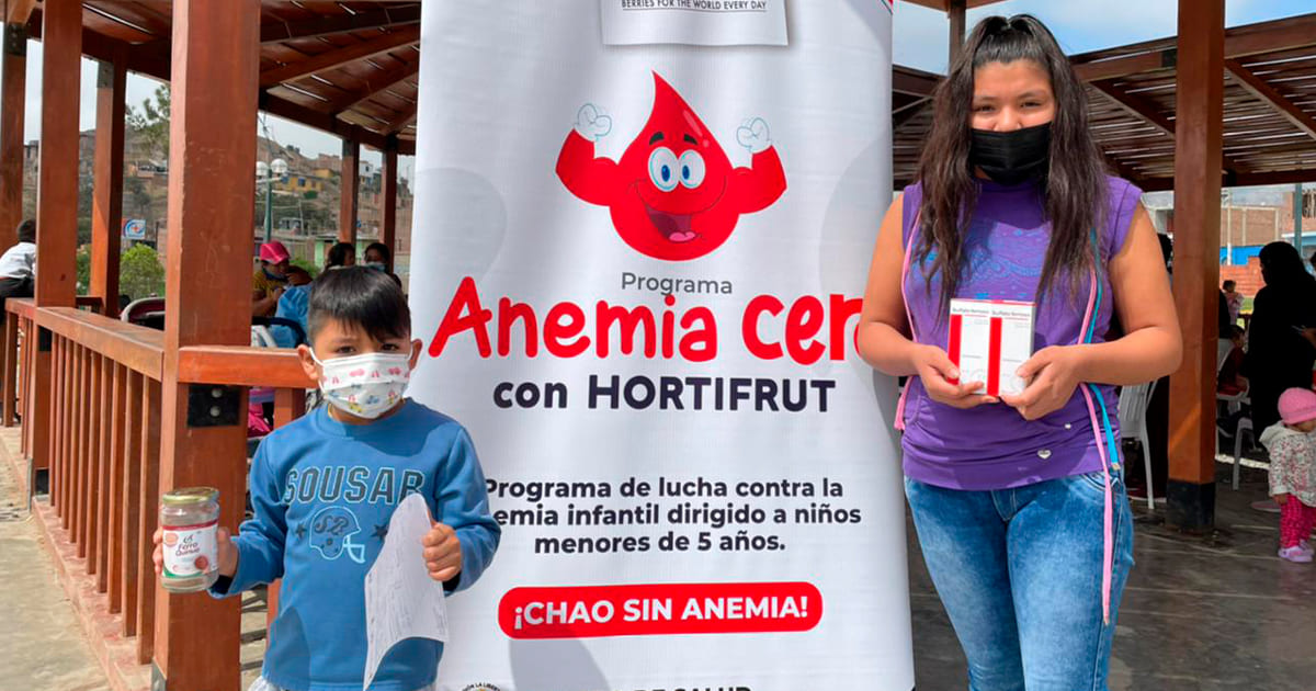 campaña anemia cero con Hortifrut